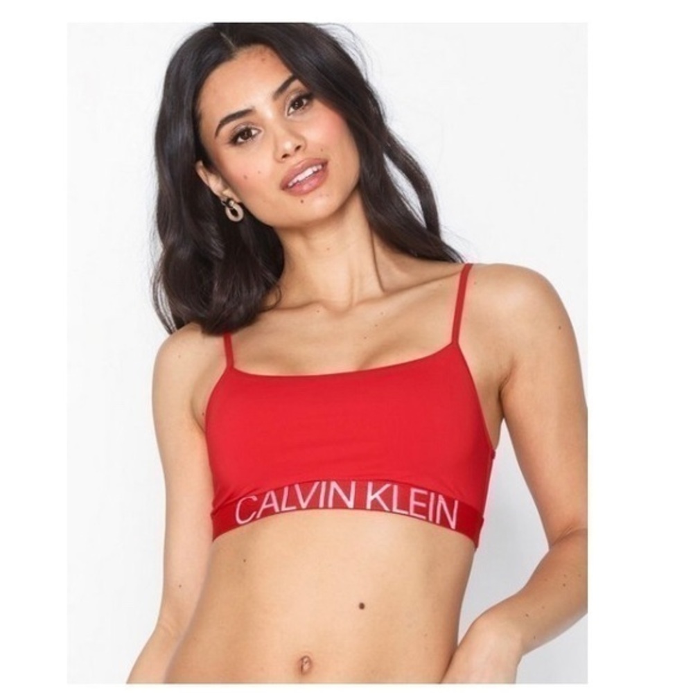 Calvin Klein red  underwear, cotton bralette Size small